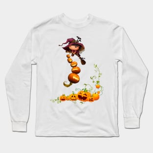 Graphic Style Halloween witch Long Sleeve T-Shirt